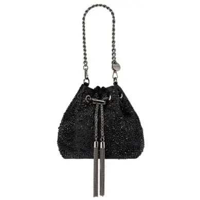 Mika Crystal Pouch - Black