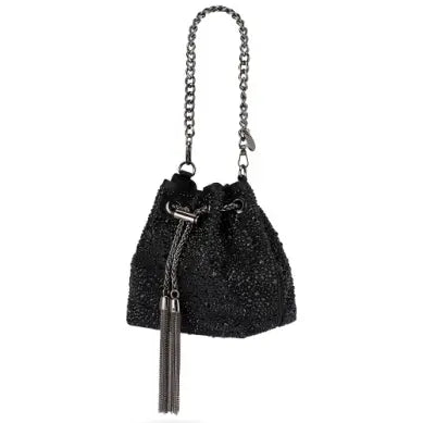 Mika Crystal Pouch - Black