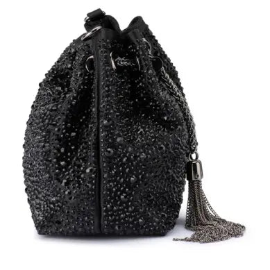 Mika Crystal Pouch - Black