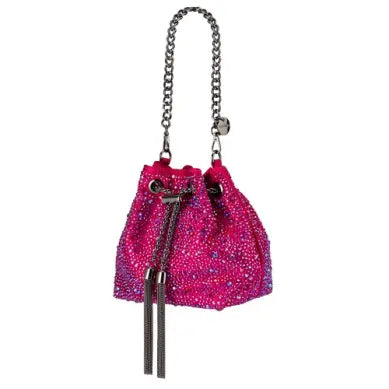 Mika Crystal Pouch - Fuchsia