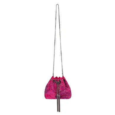 Mika Crystal Pouch - Fuchsia