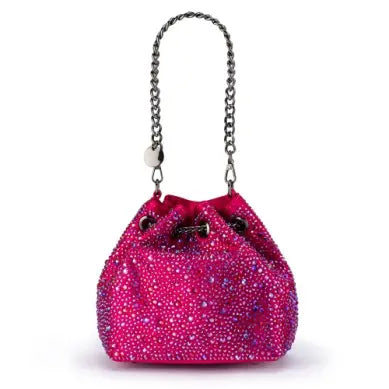 Mika Crystal Pouch - Fuchsia