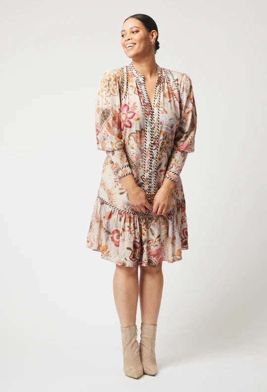 Atlas Linen Viscose Dress - Aries Floral