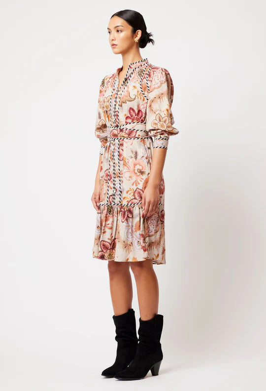 Atlas Linen Viscose Dress - Aries Floral