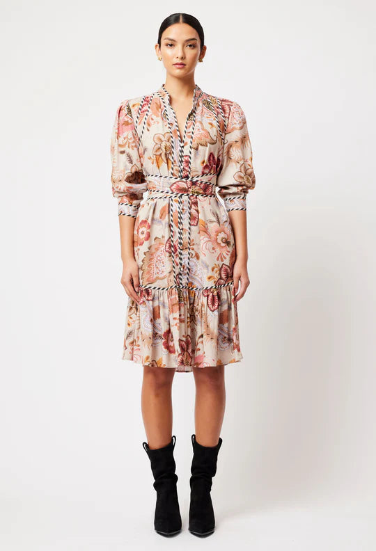 Atlas Linen Viscose Dress - Aries Floral