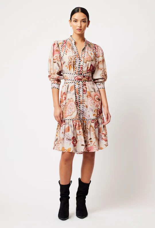 Atlas Linen Viscose Dress - Aries Floral