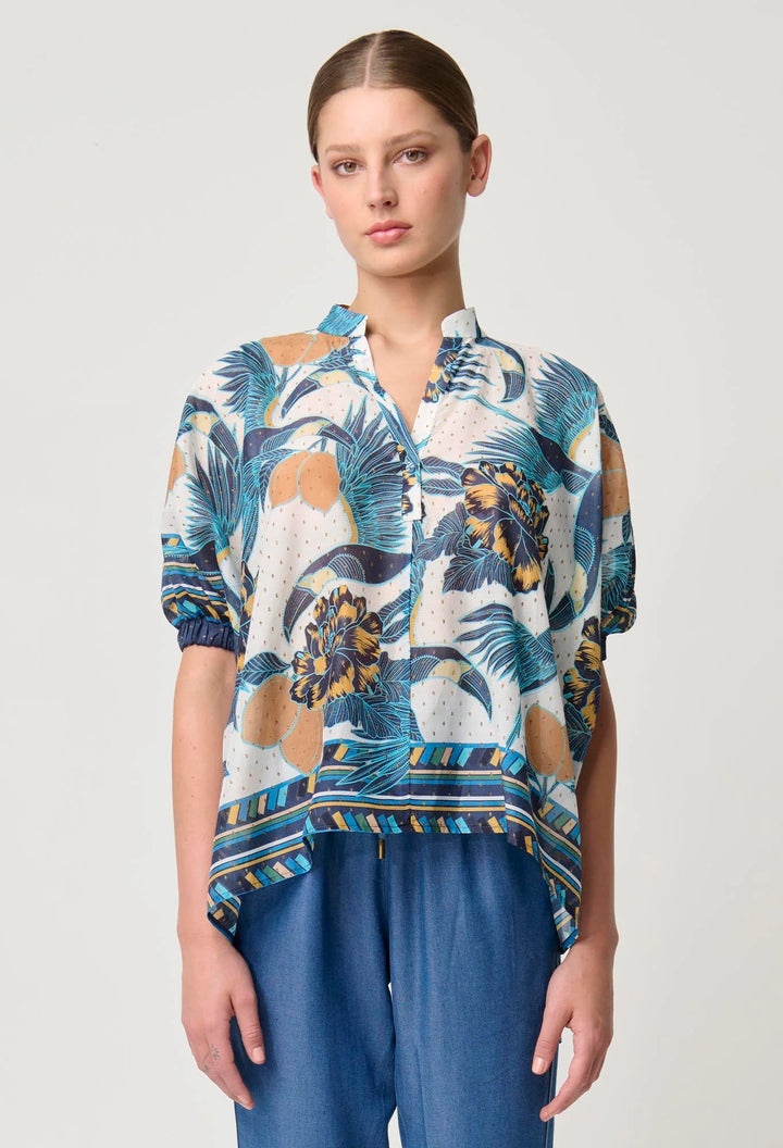 Kimona Coat Top - Tukano Print