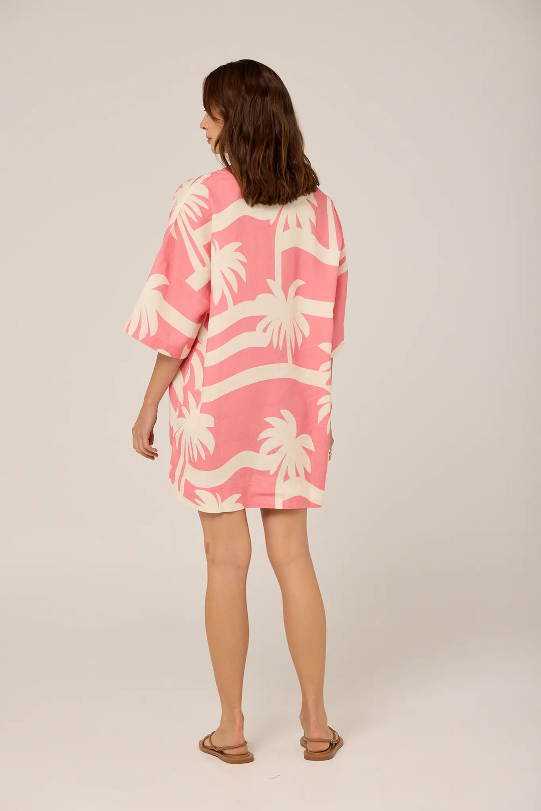 Summer Tunic - Geranium Palma Print