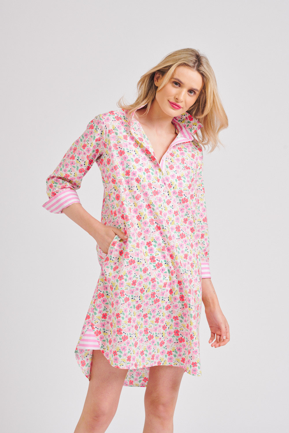 The Popover Shirtdress - Spring Floral