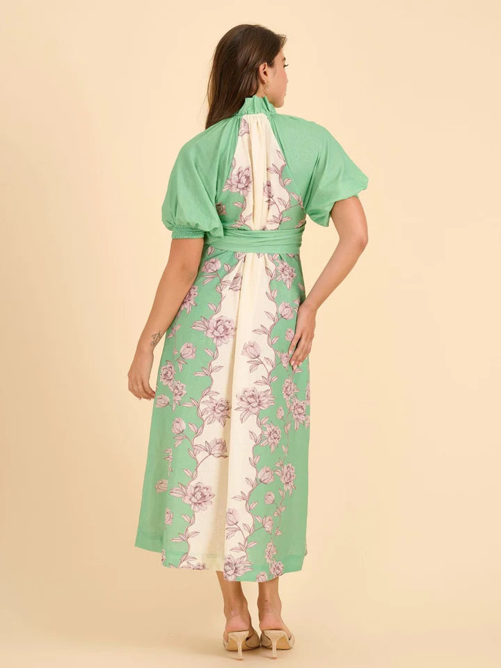 Robe Dress - Emerald Vine