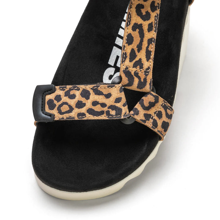 Tooth Wedge Sandal - Leopard