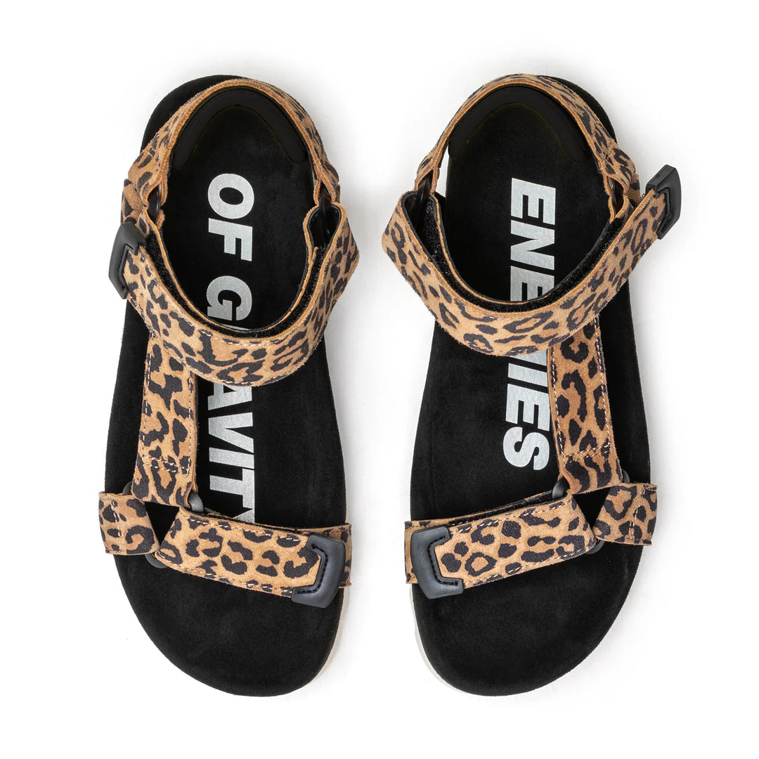 Tooth Wedge Sandal - Leopard