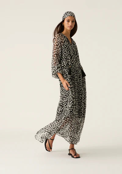 Ava Spots Midi Dress