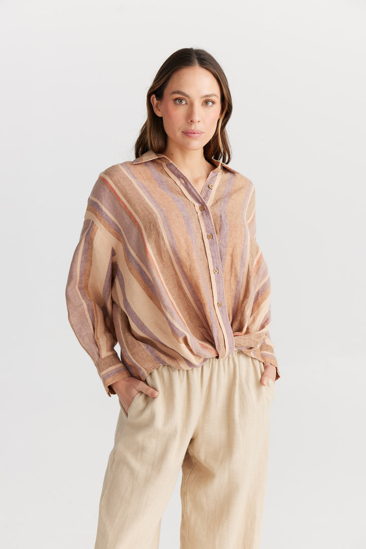 Bonita Top - Santal Stripe