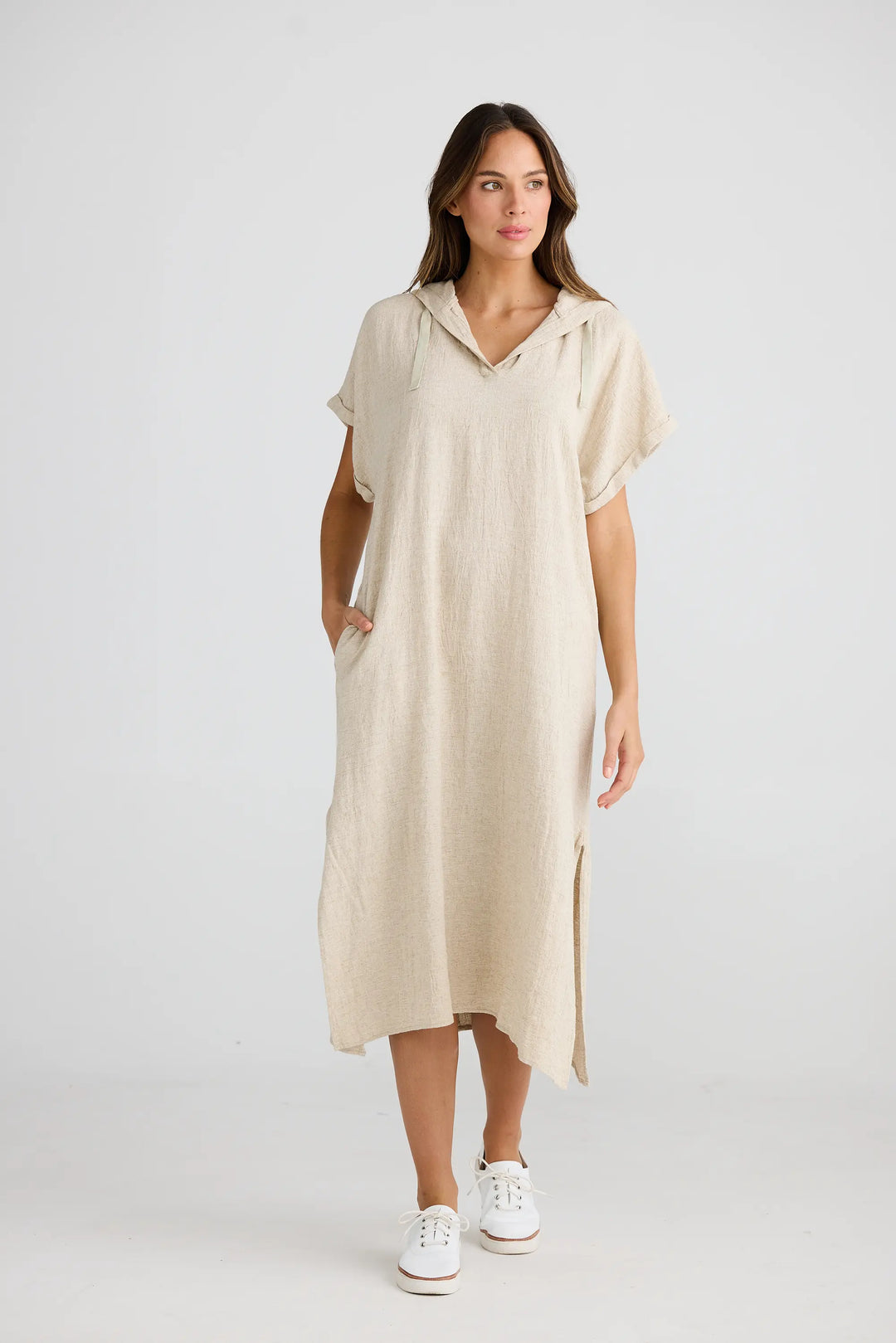 Cuban Tunic - Natural Jaquard