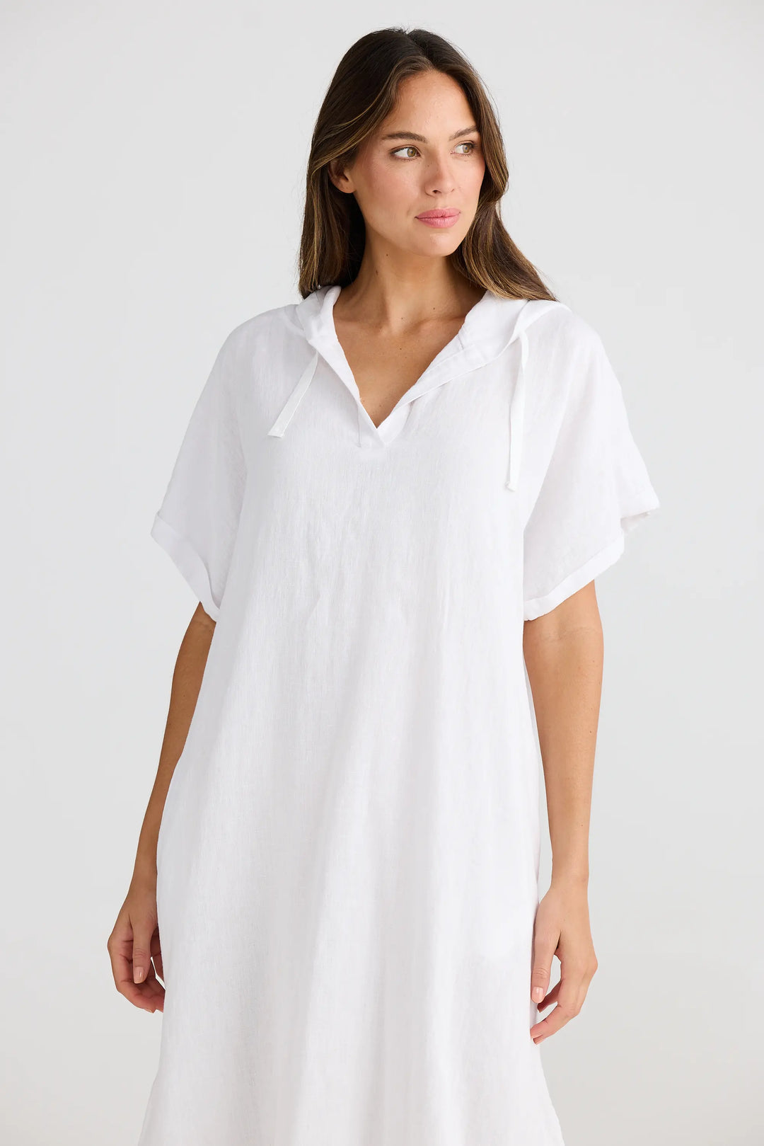 Cuban Tunic - White Linen