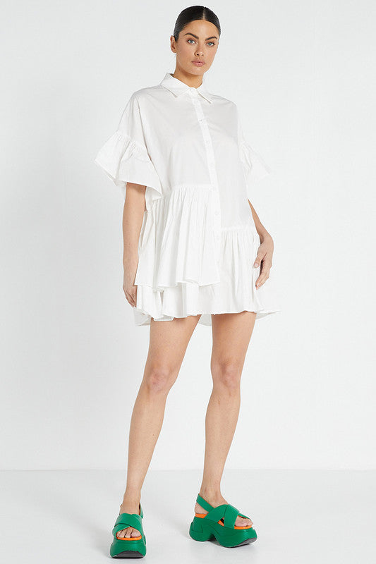 Genoa Mini Dress - White