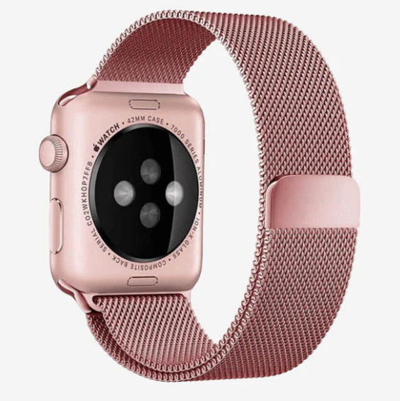 Magnetic Smart Watch Band - Mesh Rose