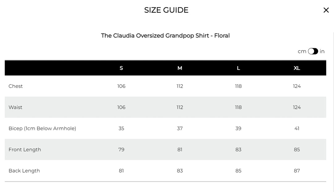 The Claudia Grandpop Shirt - Floral