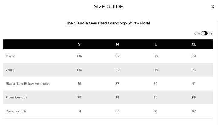 The Claudia Grandpop Shirt - Floral