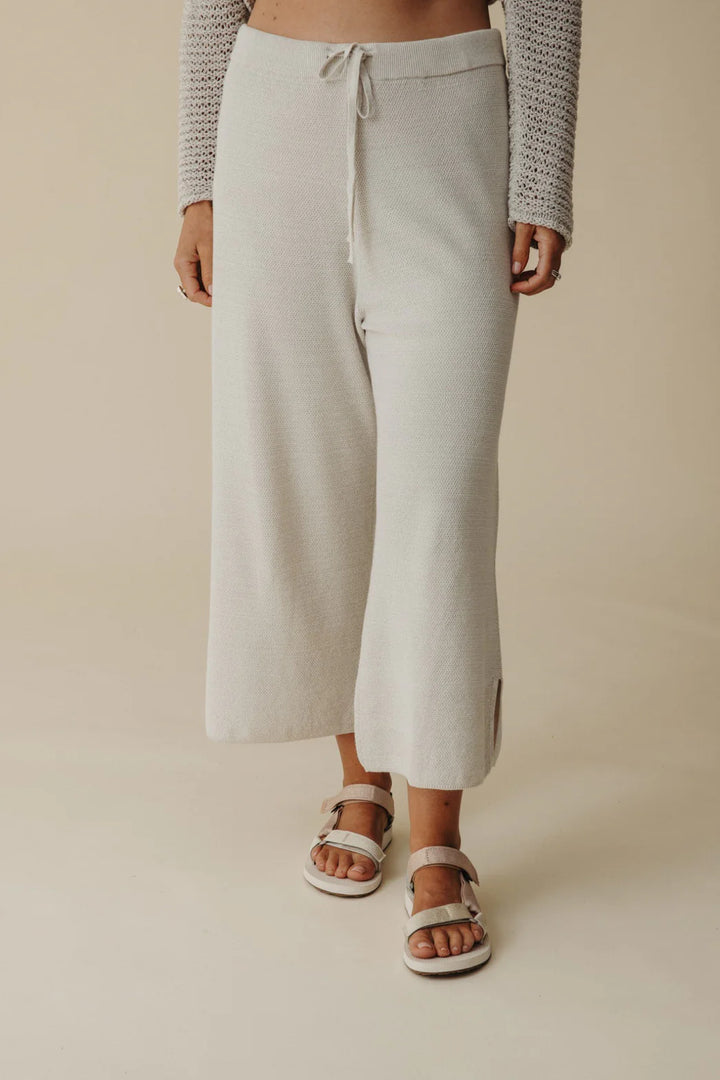 Retreat Cotton Twist Pant - Silver/Salt