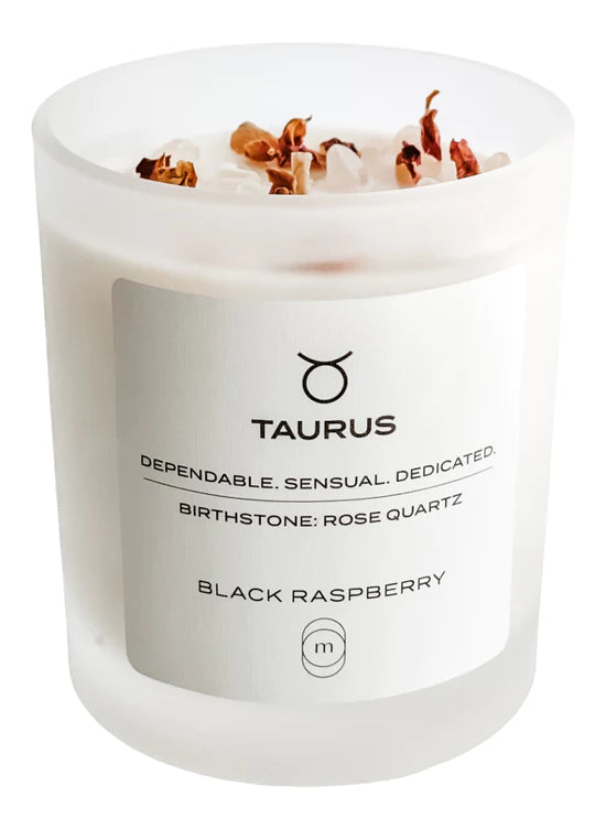 Zodiac Series Crystal Infused Candle - Taurus