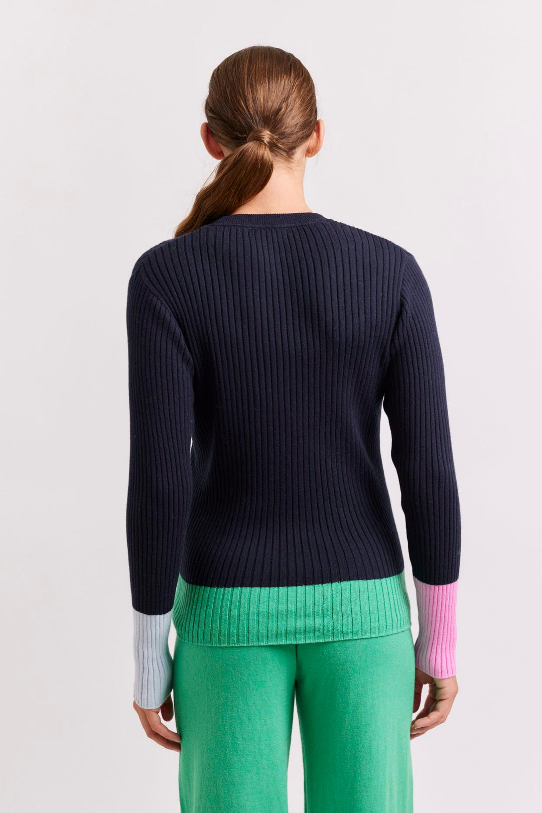 Eclaire Cotton Cashmere Top - Pine