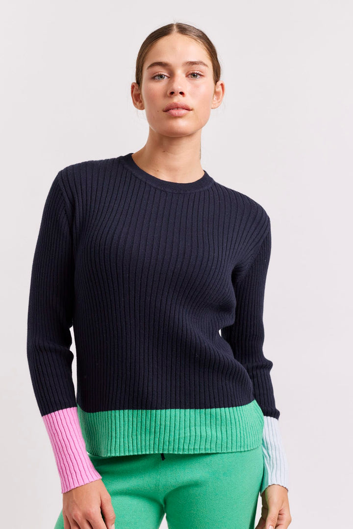 Eclaire Cotton Cashmere Top - Pine