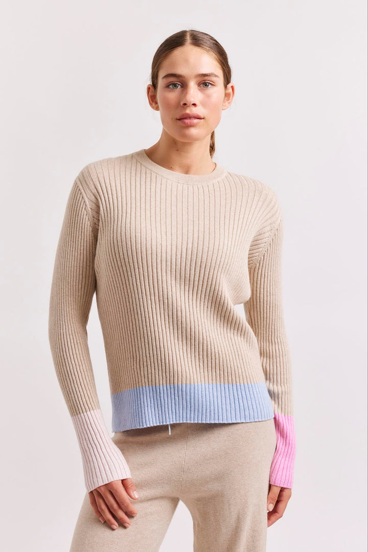 Eclaire Cotton Cashmere Top - Vellum