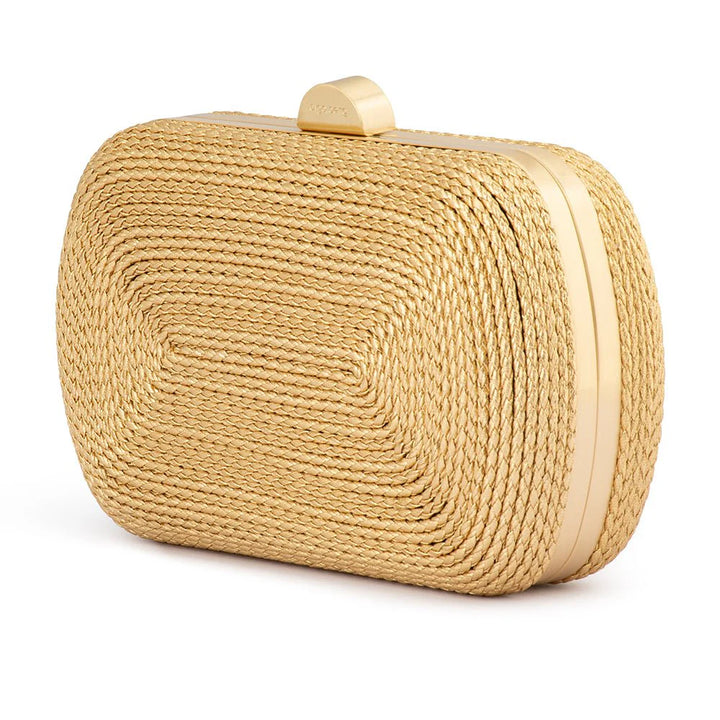 Martina Rope Clutch - Gold