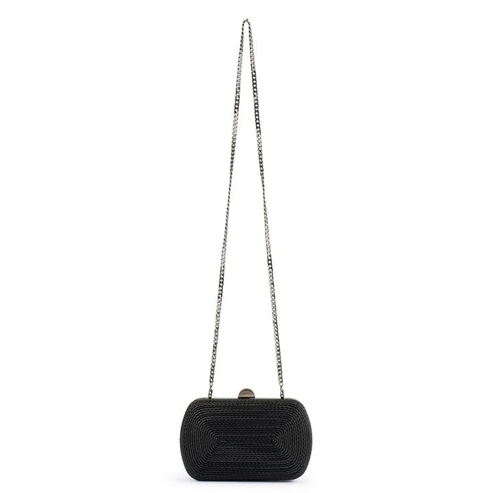 Martina Rope Clutch - Black