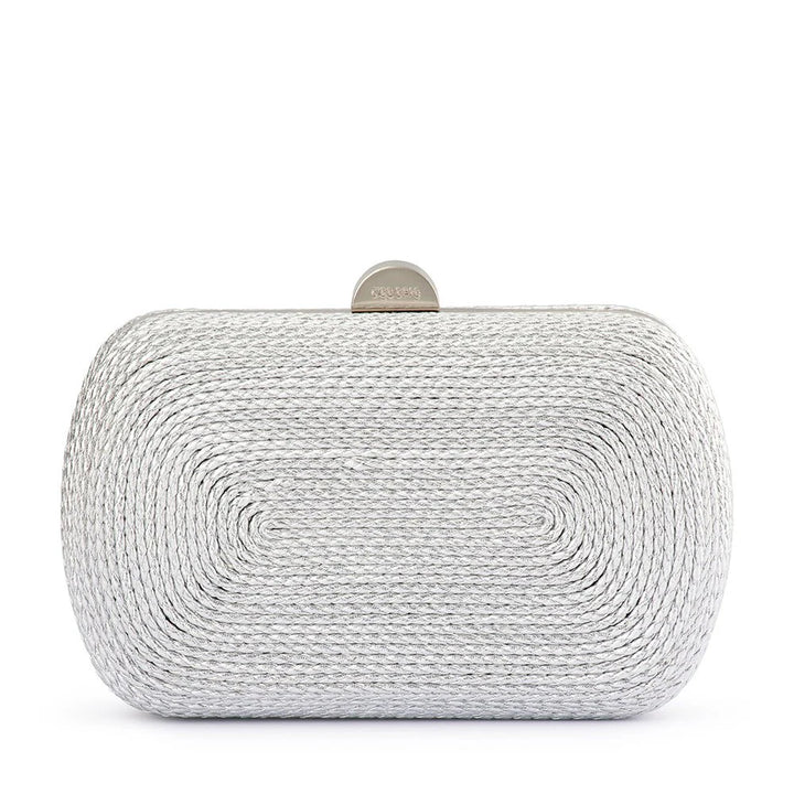 Martina Rope Clutch - Silver