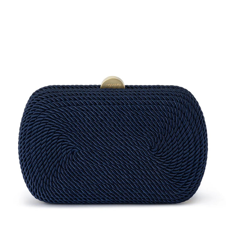 Martina Rope Clutch - Navy