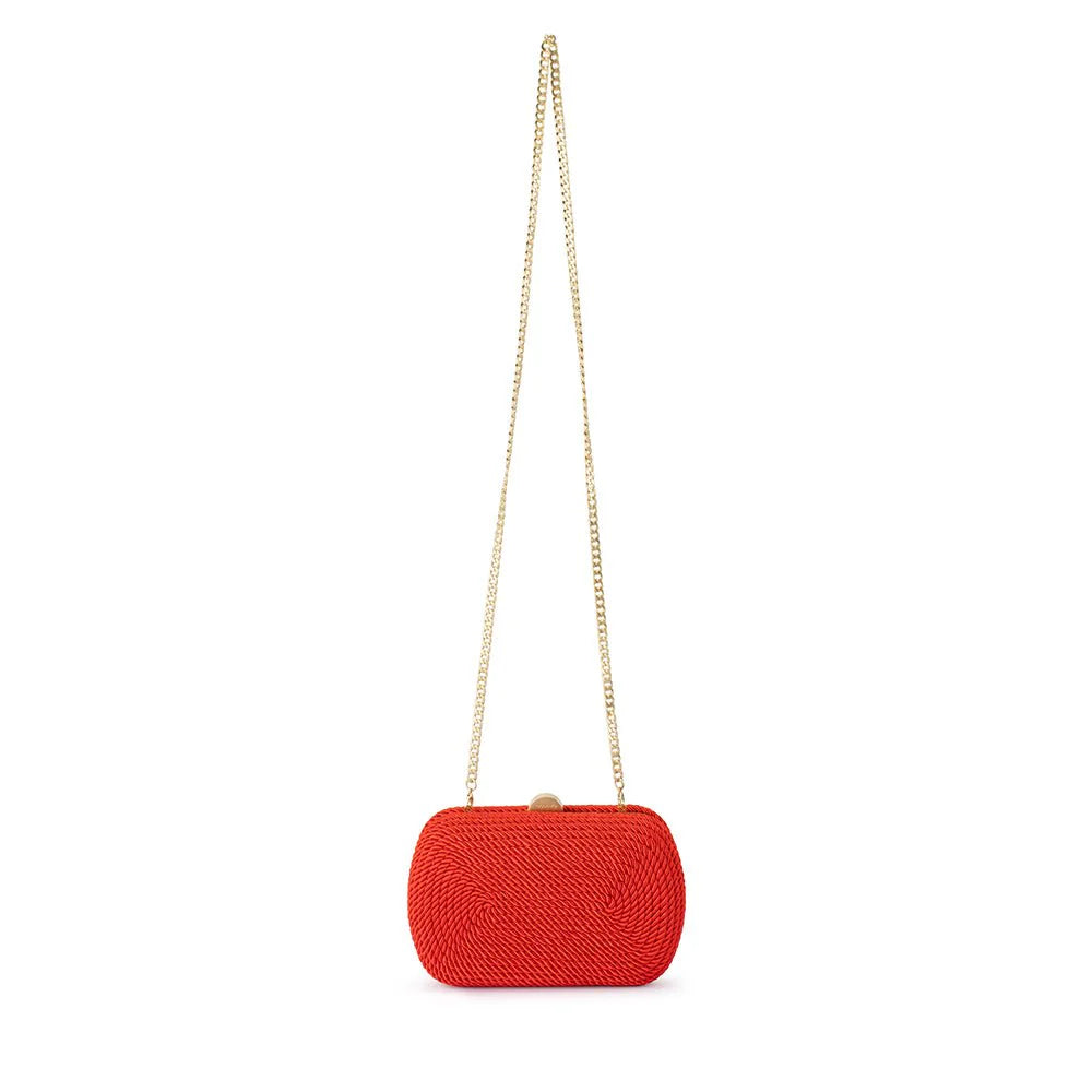 Martina Rope Clutch - Red