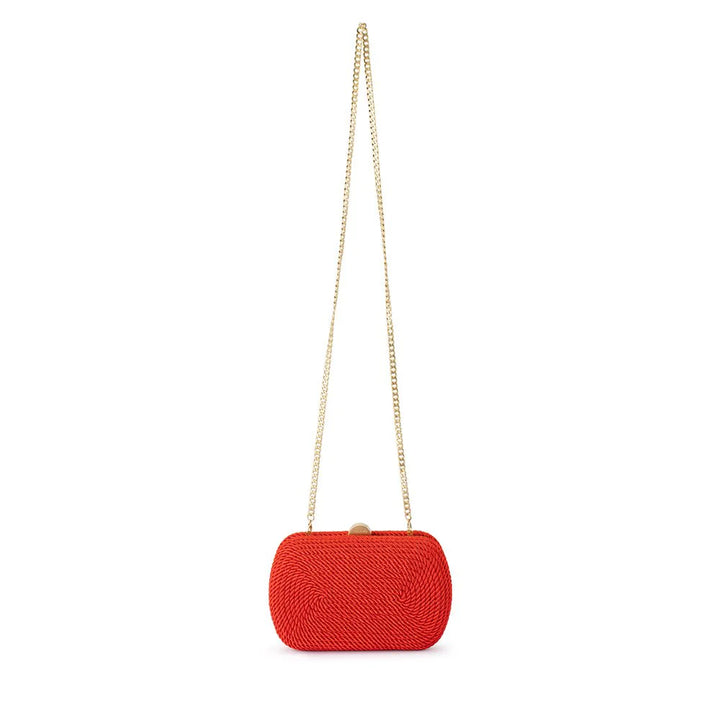 Martina Rope Clutch - Red