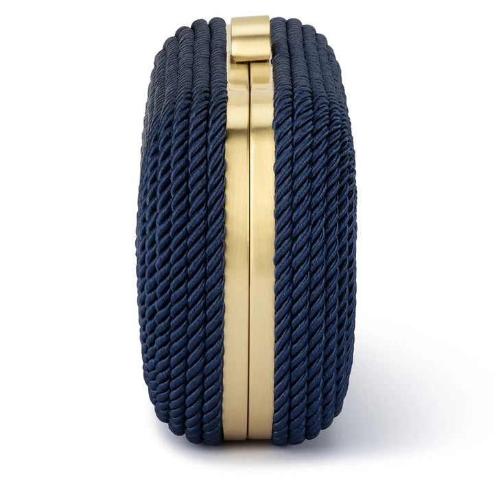 Martina Rope Clutch - Navy