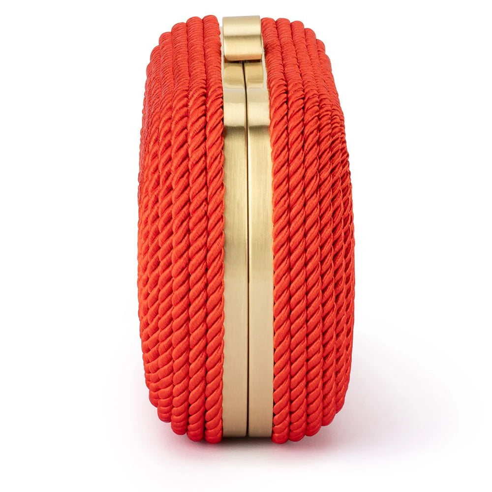 Martina Rope Clutch - Red