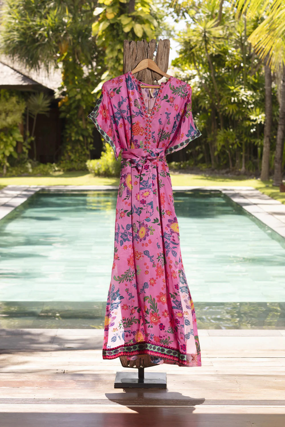 Norman Queen Palm Maxi Dress