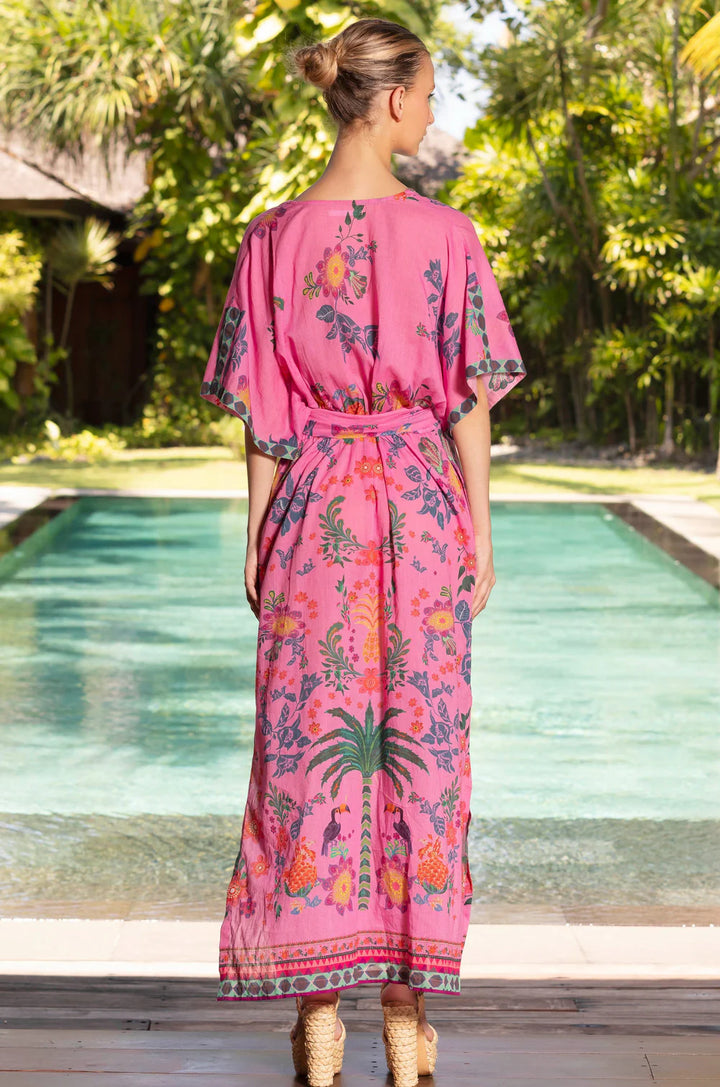 Norman Queen Palm Maxi Dress