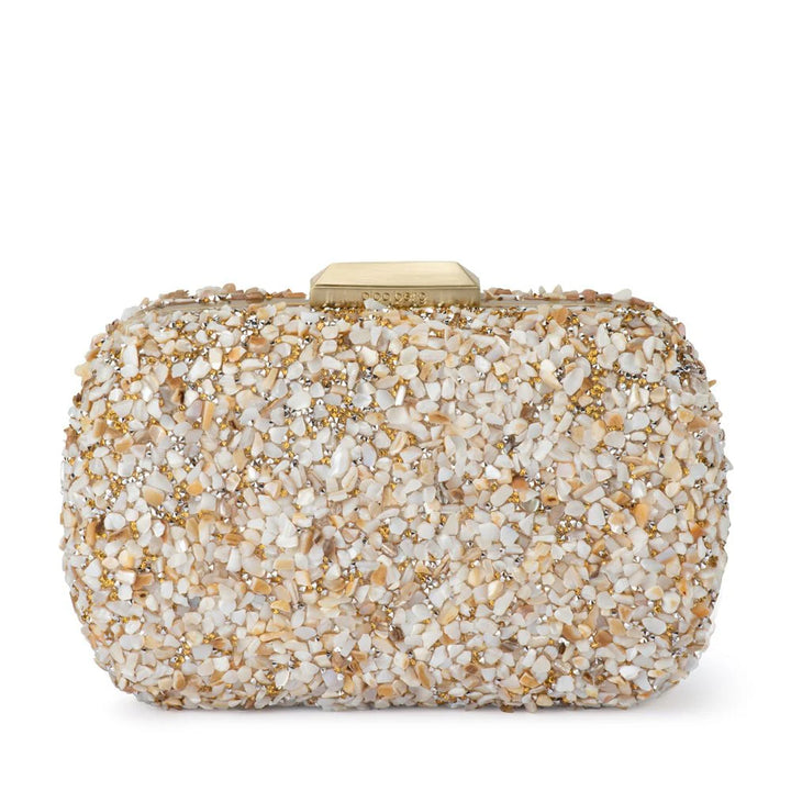 Savannah Pebble Clutch - Natural