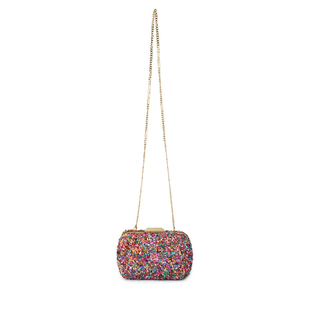 Savannah Pebble Clutch - Multi