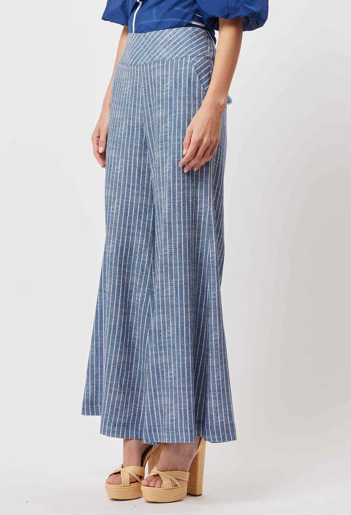 Panama Wide Leg Pant - Del Mar Stripe