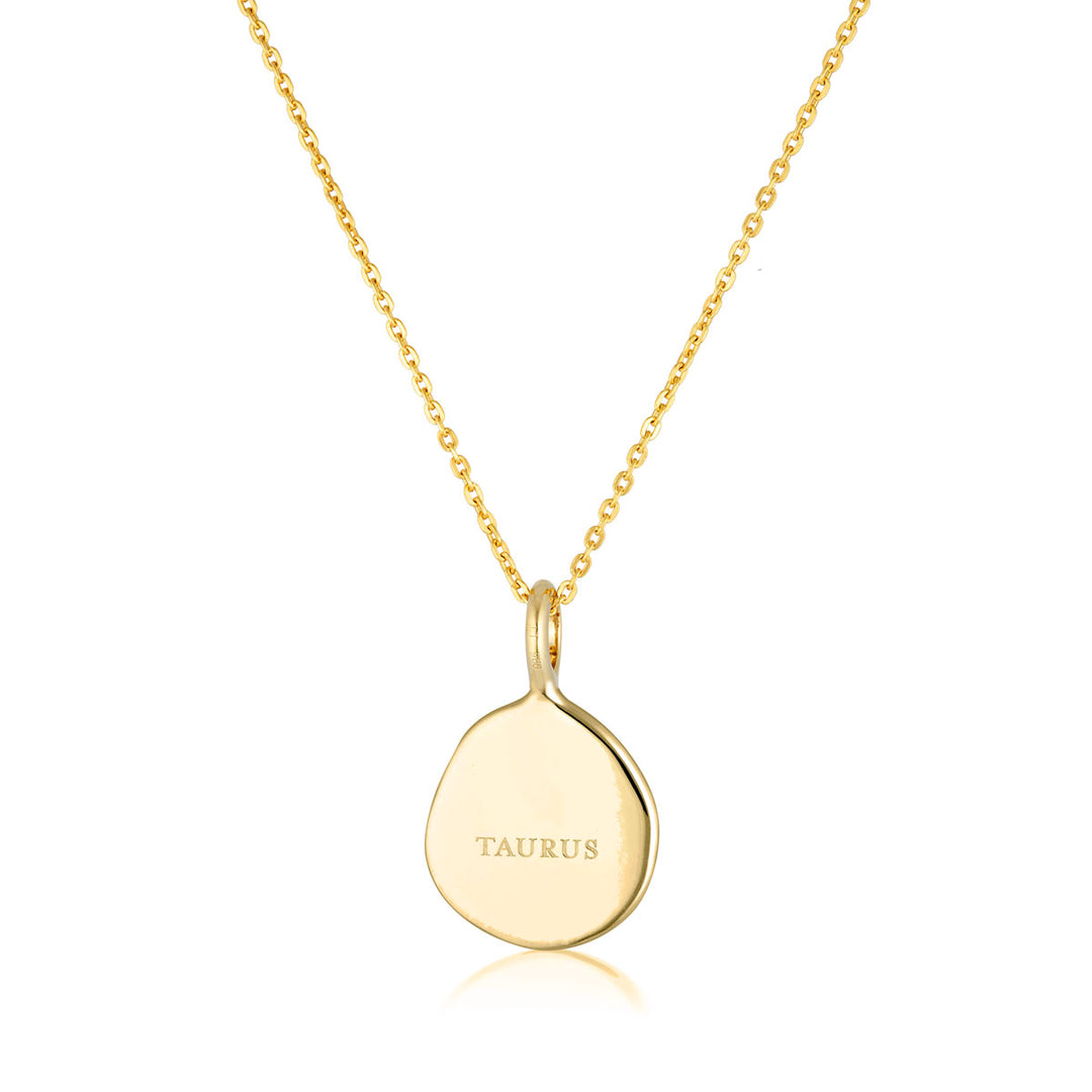 Zodiac Necklace - Taurus - Gold