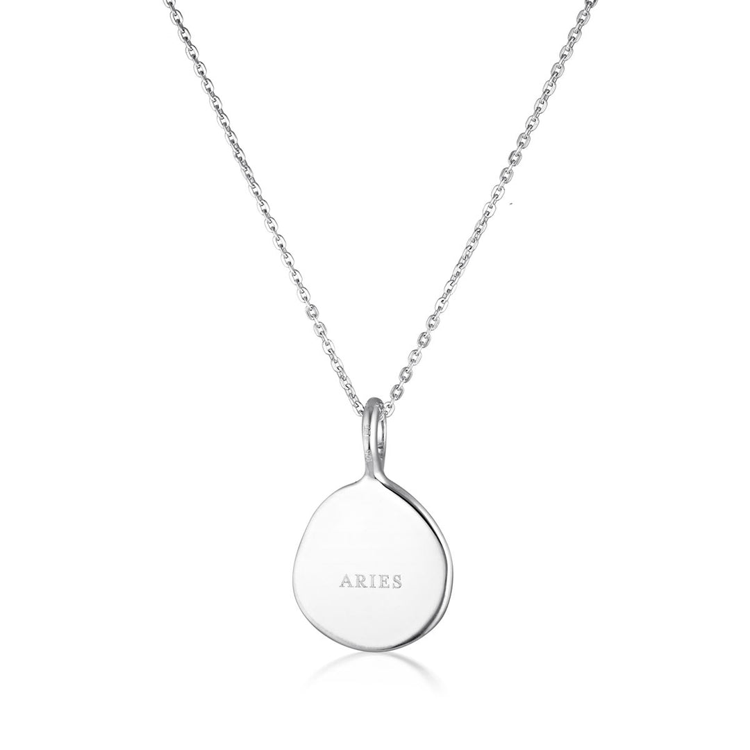 Zodiac Necklace - Aries - Silver