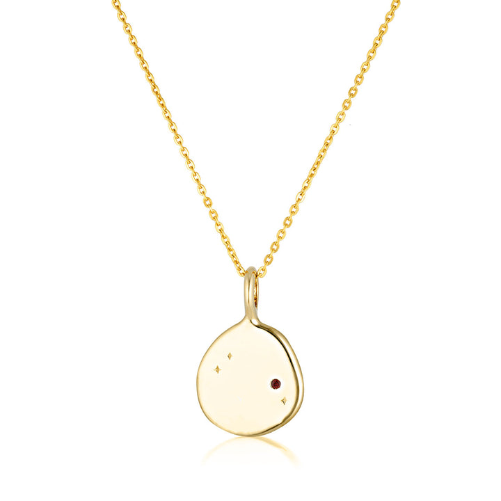 Zodiac Necklace - Aries - Gold