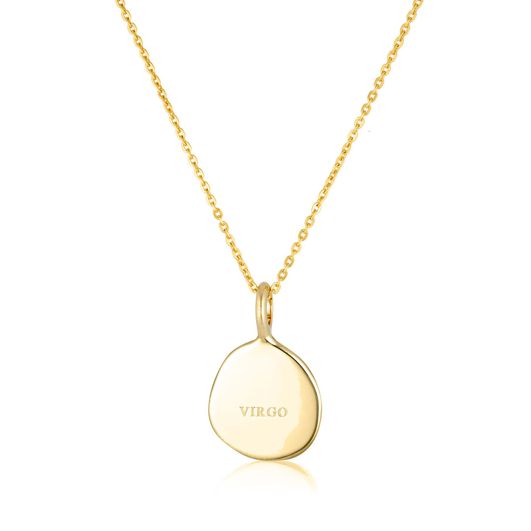 Zodiac Necklace - Virgo - Gold