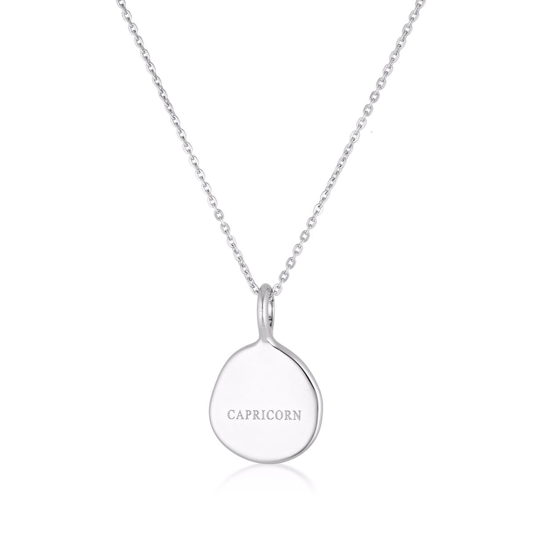 Zodiac Necklace - Capricorn - Silver