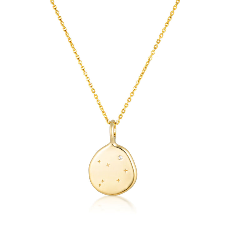 Zodiac Necklace - Libra - Gold