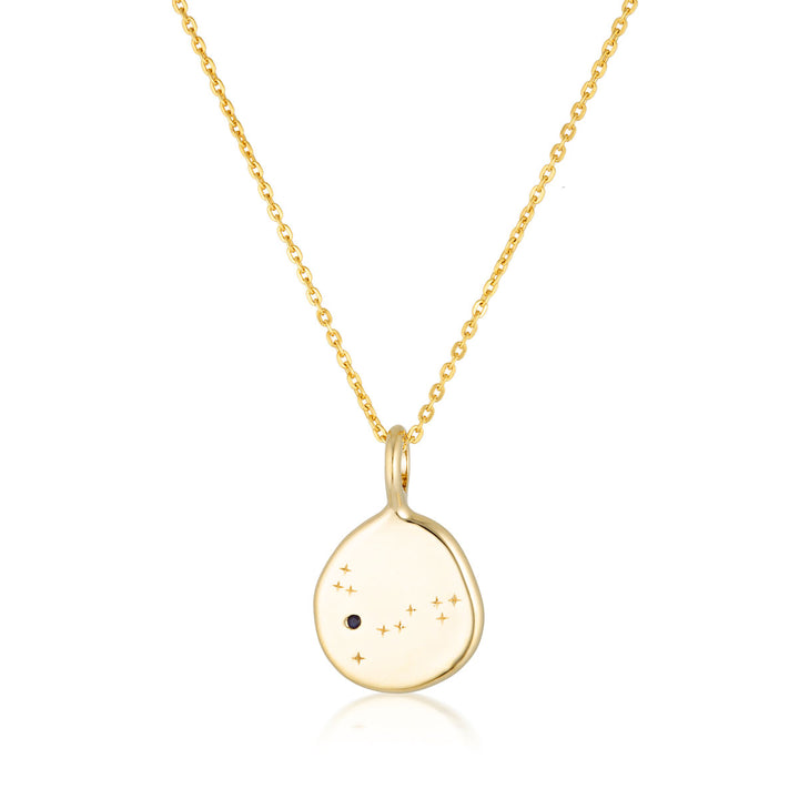 Zodiac Necklace - Pisces - Gold