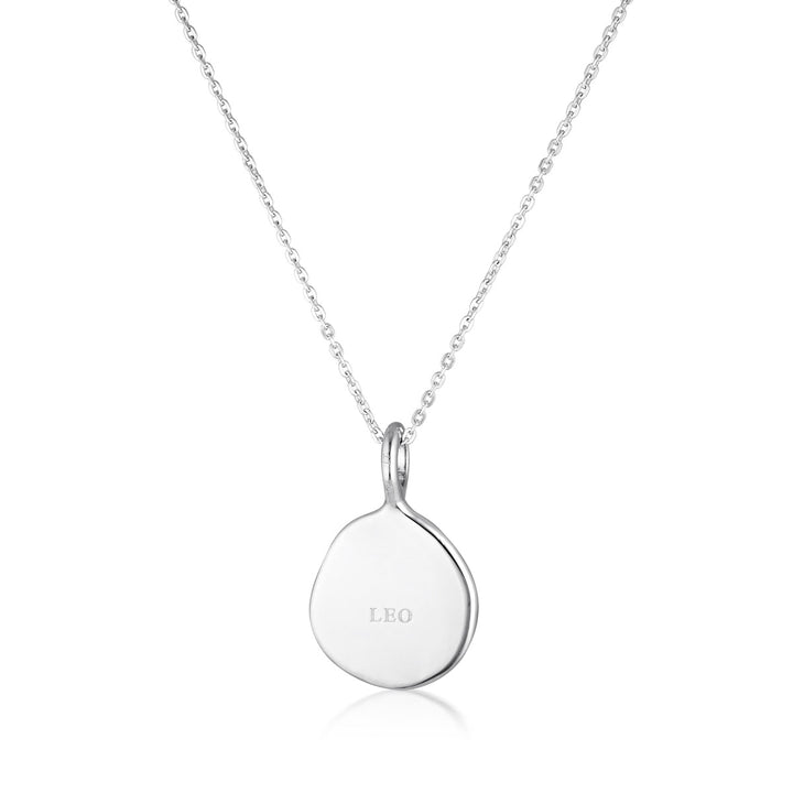 Zodiac Necklace - Leo - Silver